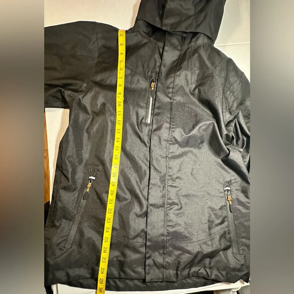 Portwest S555 Outcoach Waterproof PU Jacket with Stormflap and Packaway Hood Med